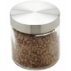 Pote 880ml de Vidro Borossilicato Redondo Com Tampa Aco Inox